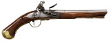 EARLY PAIR OF FLINTLOCK HOLSTER PISTOLS BY HENRY