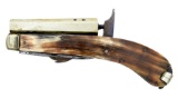 BRITISH PERCUSSION KNIFE PISTOL.
