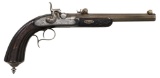 PAIR OF BELGIAN PERCUSSION TARGET PISTOLS.
