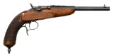 ENGRAVED GERMAN SINGLE SHOT TARGET PISTOL.