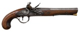 IRON MOUNTED FLINTLOCK HOLSTER PISTOL BY JEFFREY