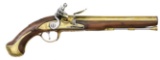 BRASS FLINTLOCK PISTOL.