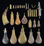 POWDER FLASKS & POWDER MEASURES.