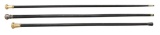 3 WALKING STICKS OF THE 19th CENTURY.