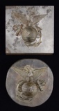 US M1896 MARINE CORPS SPIKE HELMET FRONT PLATE DIE