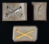 3 ORIGINAL DIES FOR 1834 TO 1864 MILITARY INSIGNIA