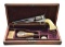 CASED COLT 1860 ARMY MODEL REVOLVER W/ CHECKERED