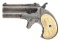 ENGRAVED REMINGTON 95 O/U DERRINGER PISTOL.