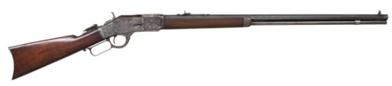 WINCHESTER 1873 EXTRA LONG LEVER ACTION RIFLE.