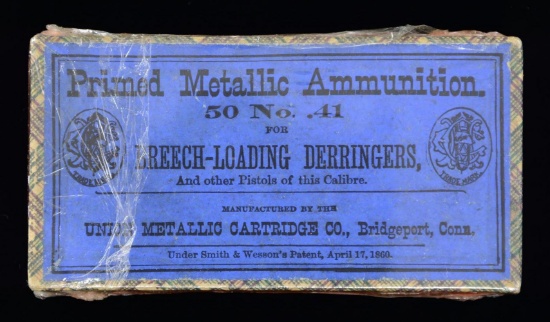 UNION METALLIC CARTRIDGE CO. 41 RIMFIRE SEALED