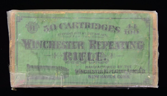 VINTAGE BOX OF 50 CARTRIDGES OF WINCHESTER 44/100