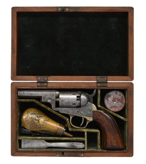 CASED COLT 1849 "WELLS FARGO" POCKET MODEL