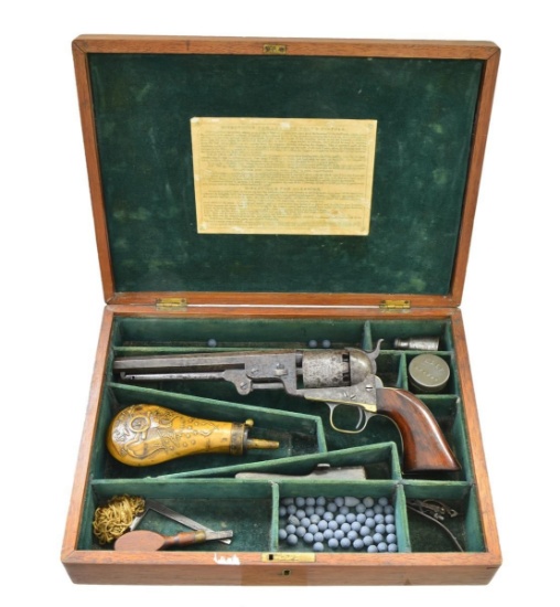 VERY GOOD COLT 1851 HARTFORD NAVY MODEL REVOLVER