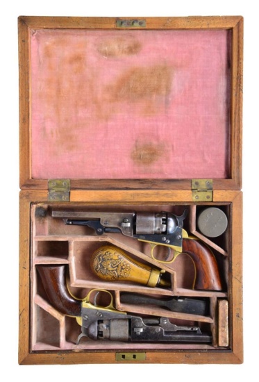 COLT 1862 POCKET MODEL NAVY REVOLVER PAIR WITH