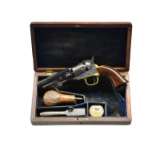 EXCELLENT CASED COLT MODEL 1849 POCKET REVOLVER.