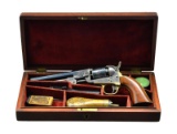 CASED COLT 1849 POCKET MODEL REVOLVER.