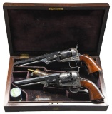 MAGNIFICENT & HISTORIC CASED CONSECUTIVE PAIR OF
