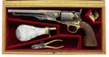BEAUTIFUL DEWIL-LIEGE COLT 1860 GOLD ENGRAVED