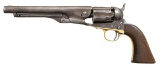 CIVIL WAR COLT MODEL 1860 FLUTED ARMY REVOLVER.