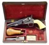 CASED COLT 1862 POLICE MODEL REVOLVER.