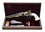 CASED GOLD & SILVER ENGRAVED COLT MODEL 1862