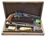 CASED COLT 1862 POLICE REVOLVER.