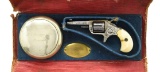 ENGRAVED COLT NEW LINE 22 REVOLVER WITH IVORY
