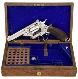 FINE CASED & ENGRAVED WEBLEY PRYCE NICKEL PLATED