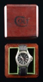 STAINLESS STEEL COLT BRANDED WRIST WATCH