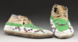 FINE PAIR OF FULLY BEADED PLAINS NATIVE AMERICAN