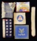 GROUP OF AMERICAN WW2 ERA FLAGS & BANNERS.