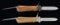 2 WWII GERMAN FALLSCHIRMJAGER GRAVITY KNIVES.