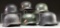 6 WWII GERMAN HELMETS.
