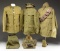 2 US WWI UNIFORMS & 1 BRITISH WWI UNIFORM.