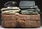 VIETNAM WAR ERA US ARMY GROUPING W/ TRUNK.