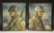 2 OIL PAINTINGS OF WW2 GI's BY ROBERT