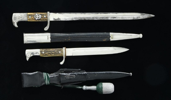 2 WWII GERMAN DRESS BAYONETS.