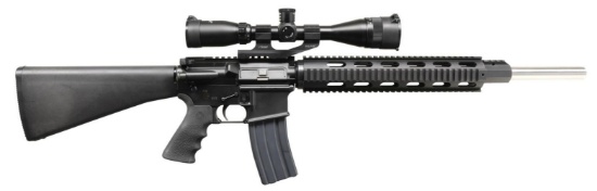 DPMS A15 RIFLE WITH 20" HEAVY BARREL.