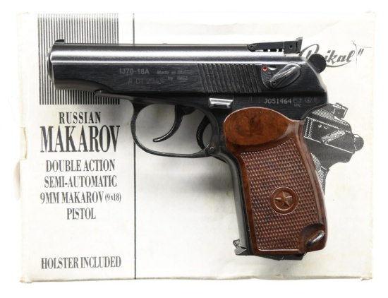 BAIKAL IJ70 MAKAROV SEMI AUTO PISTOL.