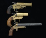 GROUP OF 3 FLARE GUNS: US REMINGTON, BRITISH