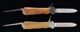 2 WWII GERMAN FALLSCHIRMJAGER GRAVITY KNIVES.