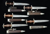 5 WWII GERMAN SA DAGGERS.