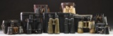 9 WWII GERMAN STYLE BINOCULARS.