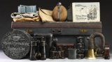 WWI GERMAN MILITARIA WITH WWI IRISH TRUNK.