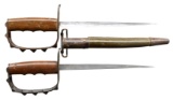 2 WWI US TRENCH KNIVES BY LANDERS, FRARY, & CLARK.