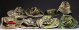 GROUP OF 6 BUSH HATS & 2 BOONIE HATS.