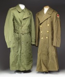 2 US MILITARY OVERCOATS.