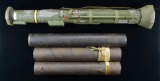 INERT AT-4 LAUNCHER & TRAINING SHELL TUBES.