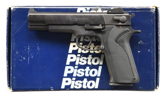 SMITH & WESSON MODEL 4505 SEMI AUTO PISTOL.