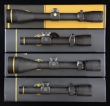 4 LEUPOLD VX 3 RIFLE SCOPES.